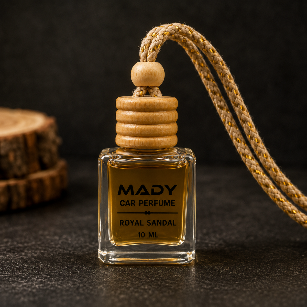 MADY Royal Sandal Luxury Hanging Car Diffuser | 10ml