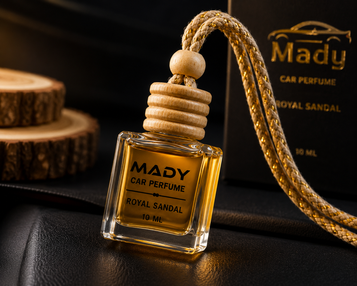 MADY Royal Sandal Luxury Hanging Car Diffuser | 10ml